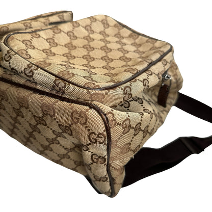 Used GUCCI GG Canvas GG Canvas Backpack Backpack Brown Beige