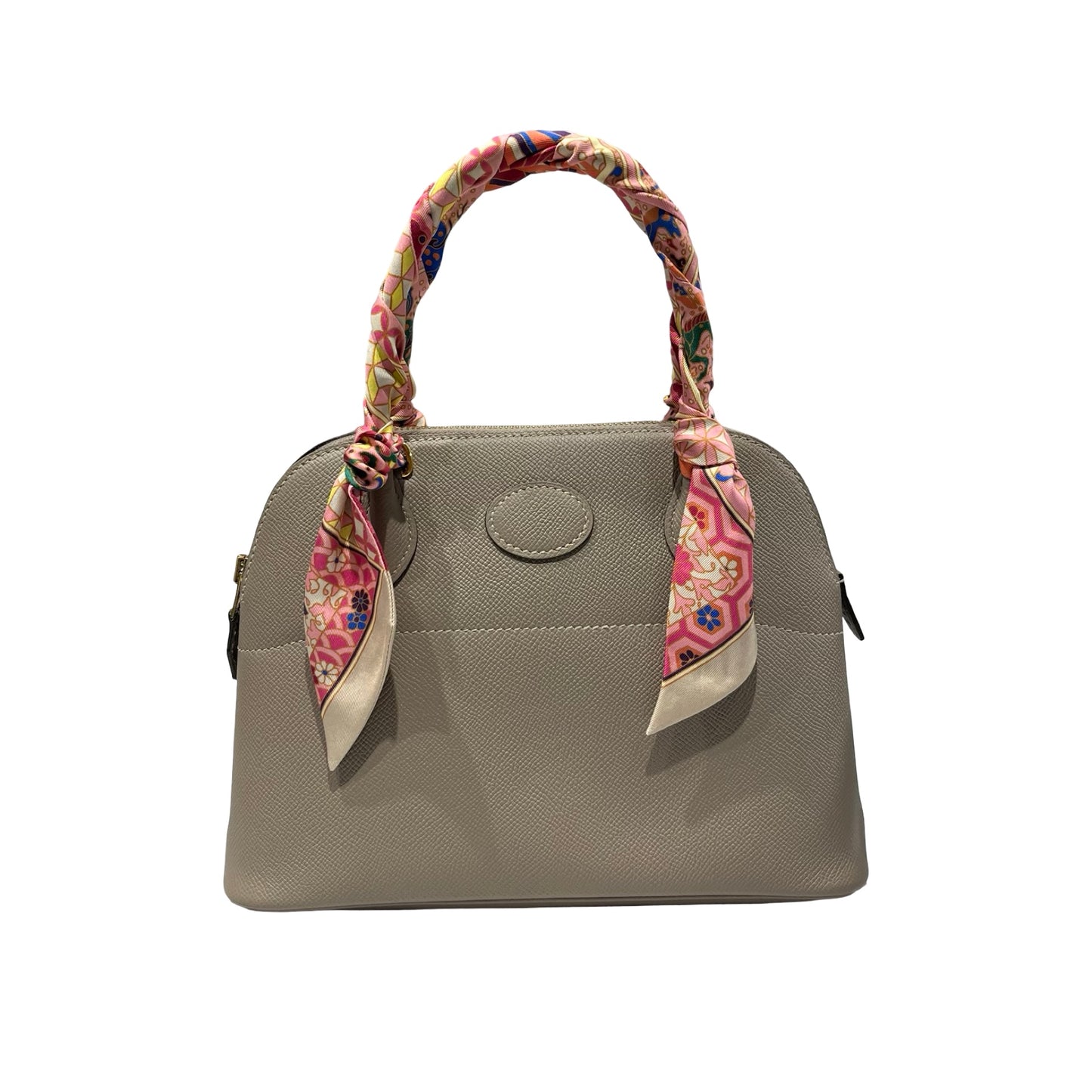 Used Hermès BOLIDE 27 Tote Bag Etoupe (18) GHW