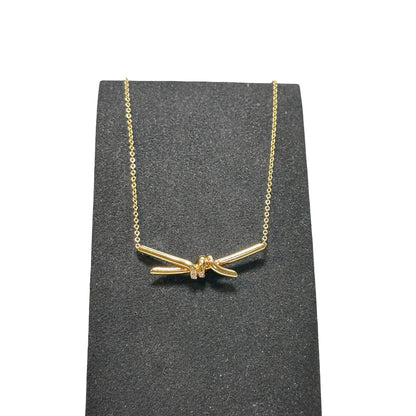 Used TIFFANY & CO. 18K gold Knot necklace Jewellery GHW