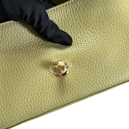 Brand New CHANEL Caviar Leather Mini Flap Bag Shoulder Bag Green GHW