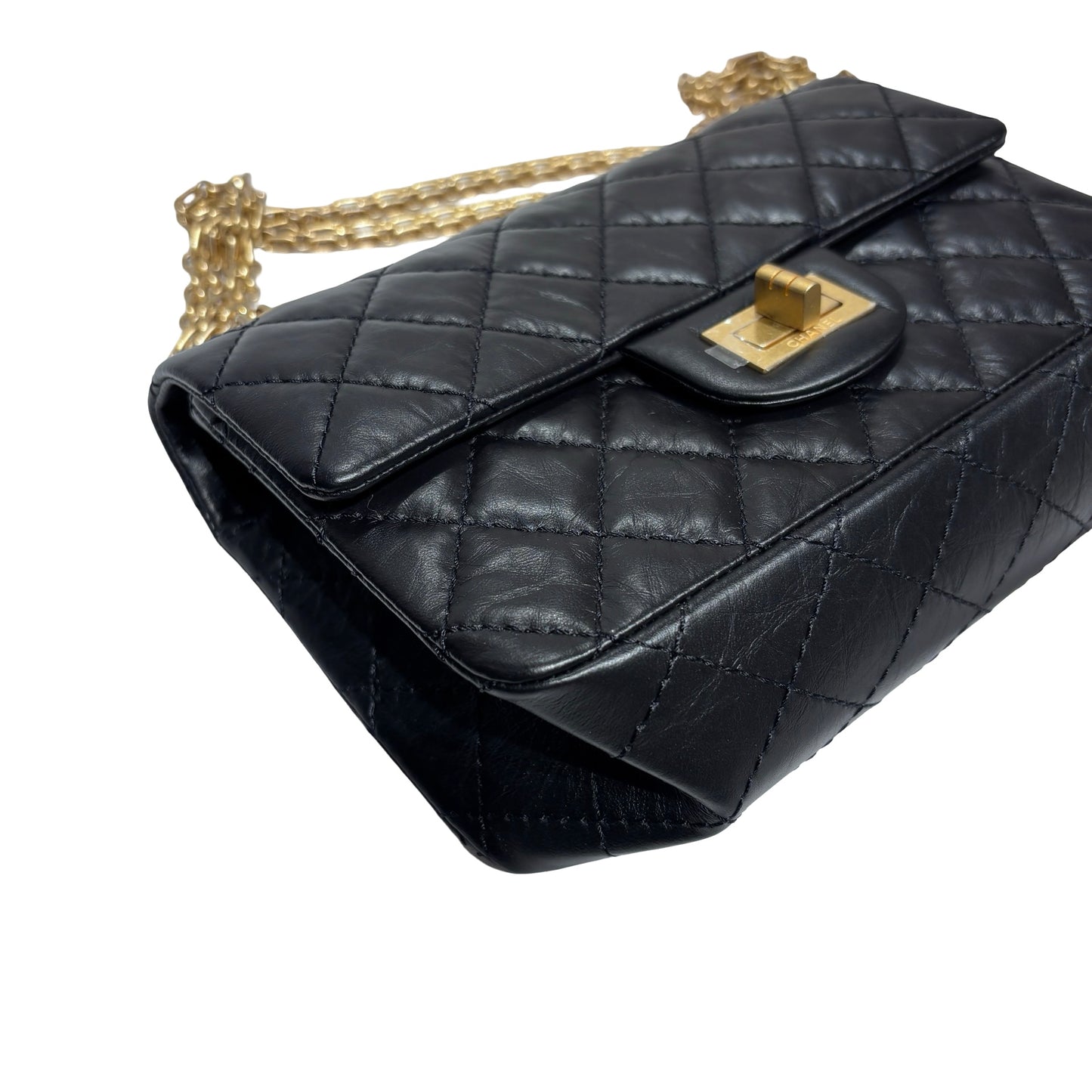 New Chanel Mini 2.55 Shoulder Bag Black GHW