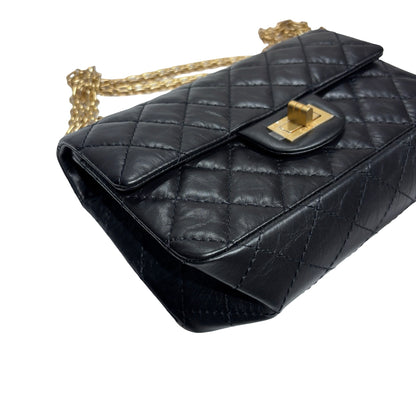 New Chanel Mini 2.55 Shoulder Bag Black GHW