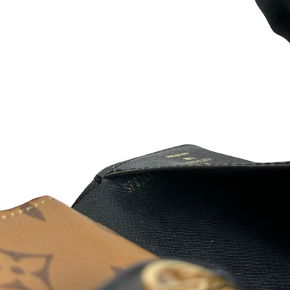 Used LOUIS VUITTON Monogram Reverse Canvas Portefeuille Juliette Wallet Brown