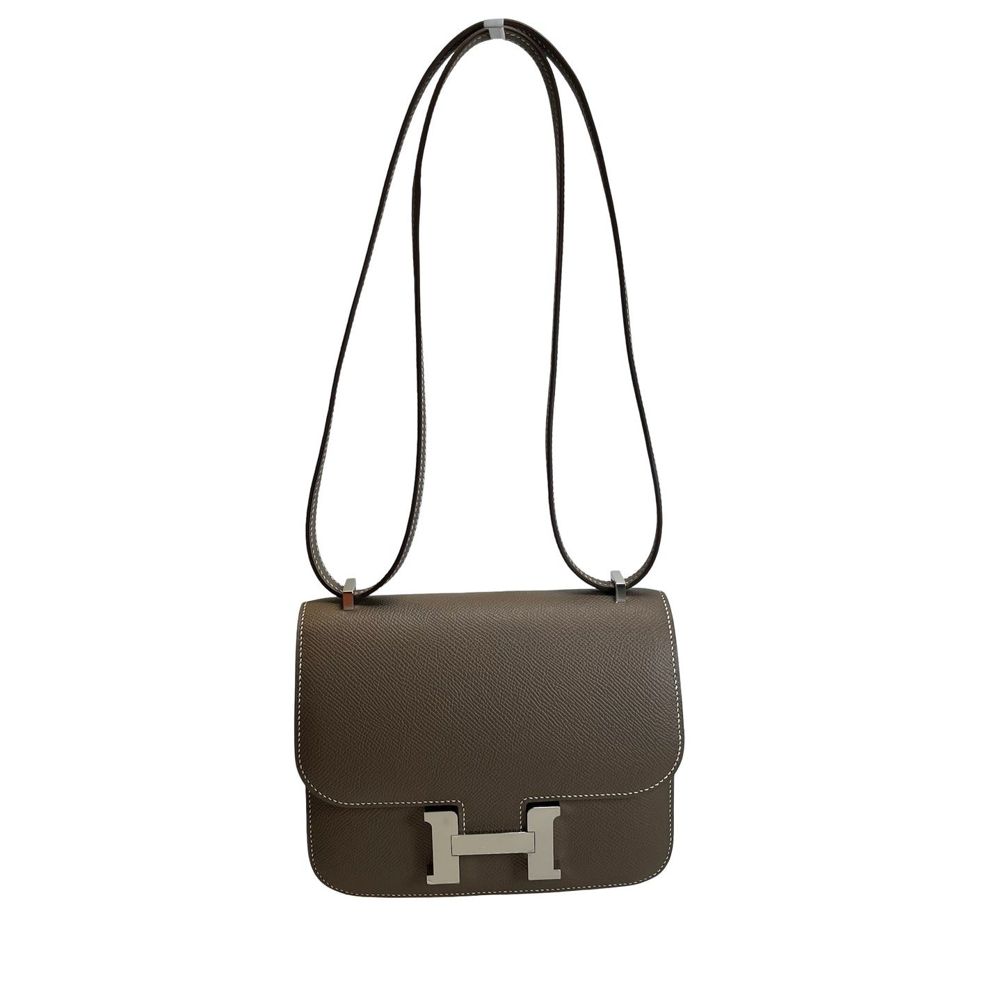 Brand New HERMES Epsom Constance Shoulder Bag Etoupe