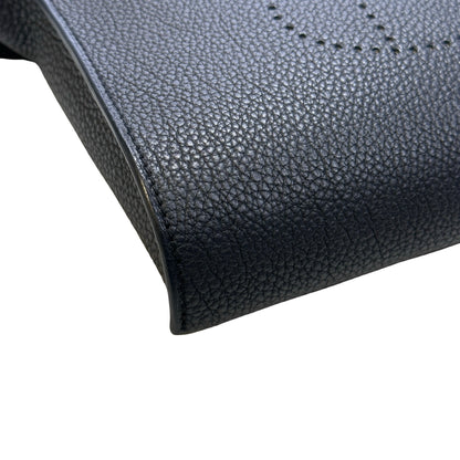 Used HERMES Togo Evelyne Crossbody Bag Black PHW