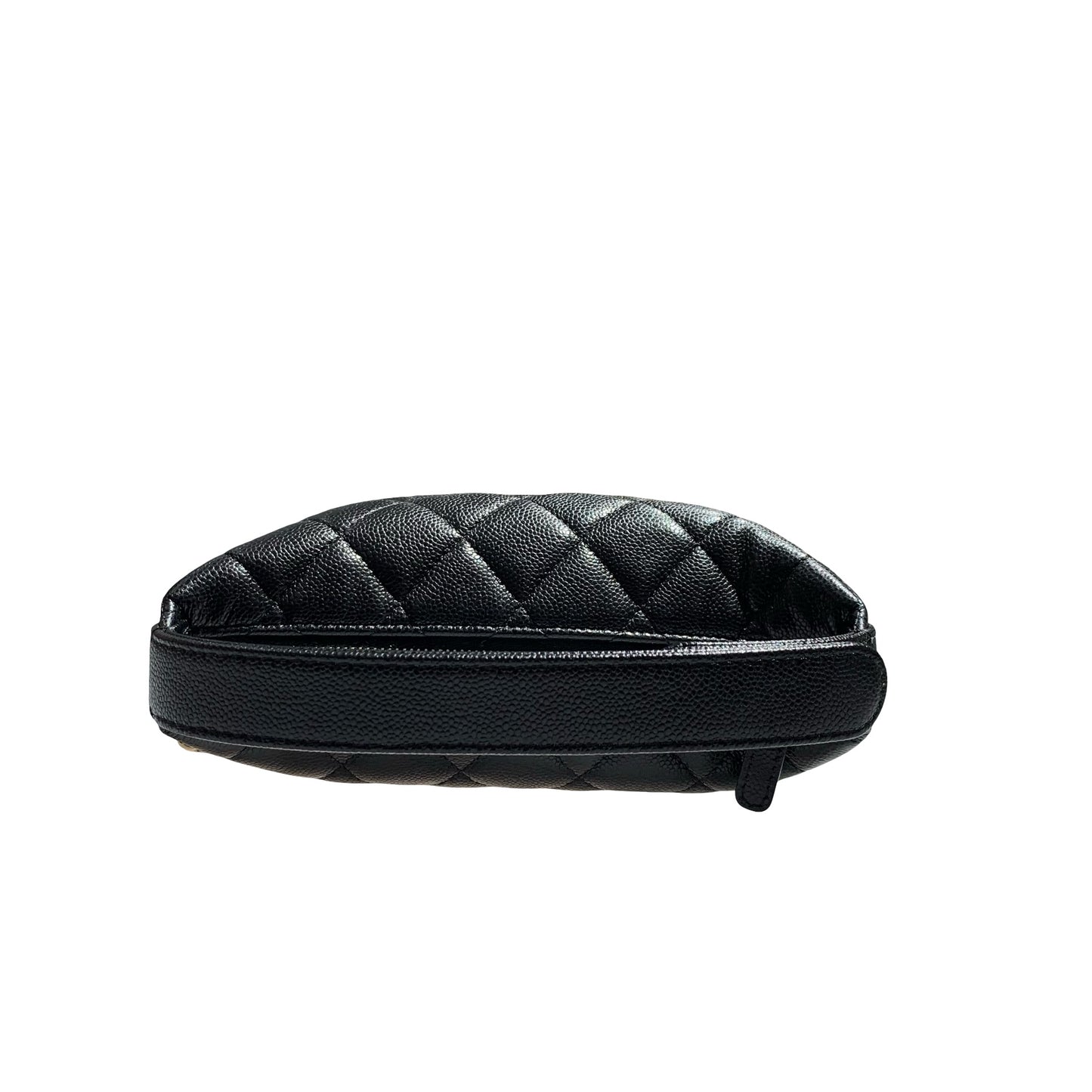 CHANEL HOBO BLACK CAVIAR GHW CHAIN SHOULDER BAG [3000582]