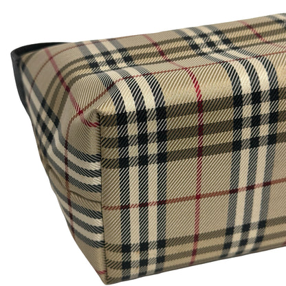 Used BURBERRY Nova Check Nova Check Shoulder Bag Beige Black Red