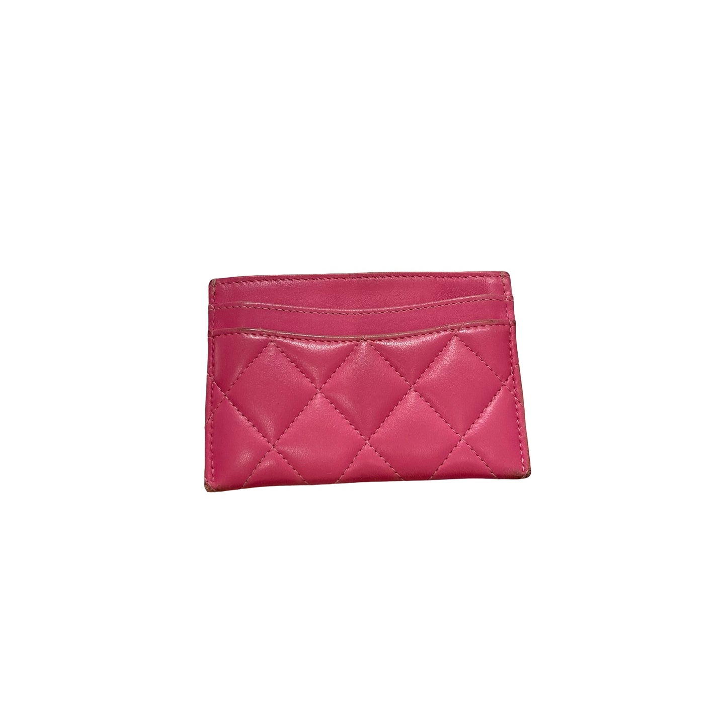 Used CHANEL Card Holder Card Holder Pink PHW
