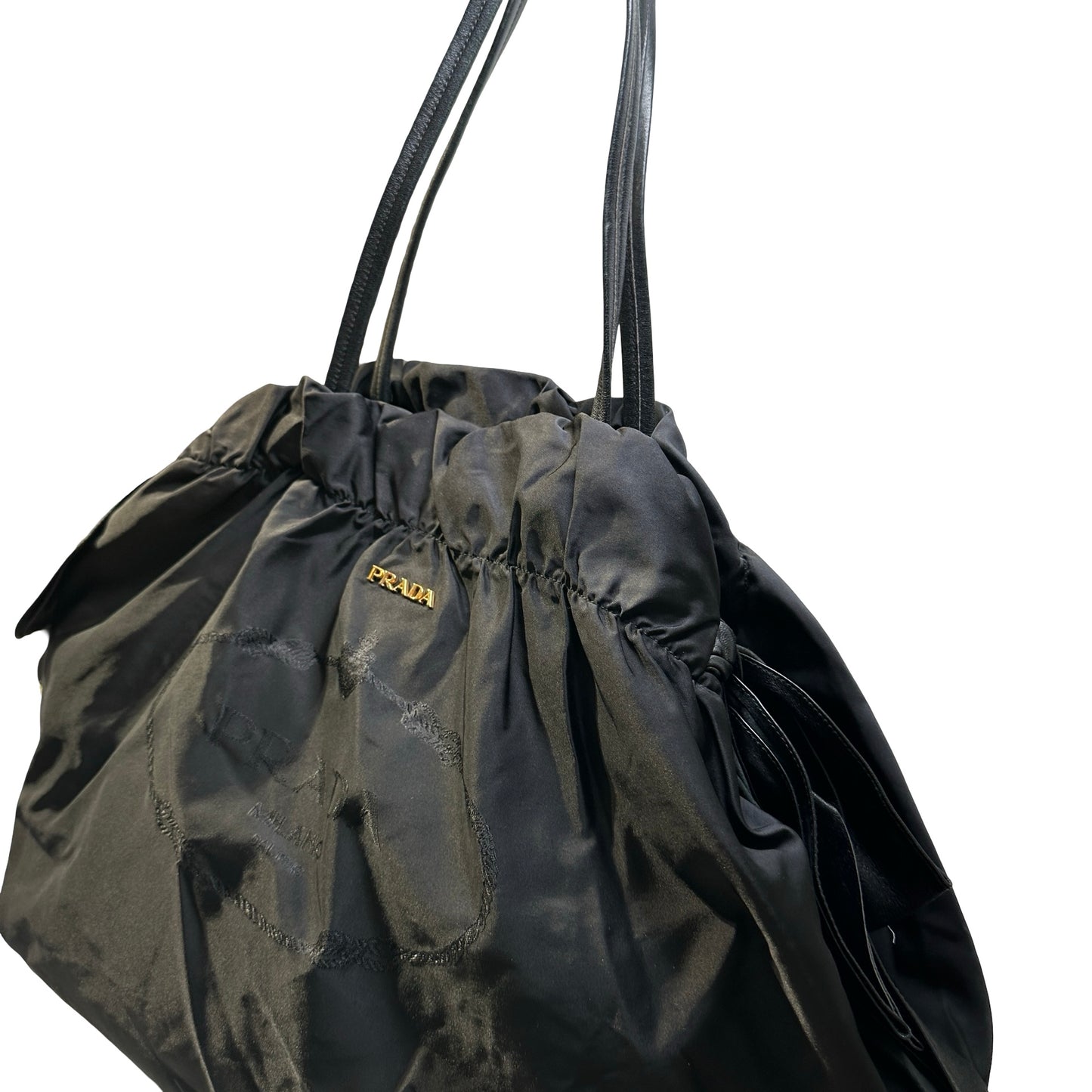 Used PRADA Nylon Tote Tote Bag Black