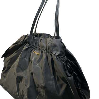 Used PRADA Nylon Tote Tote Bag Black
