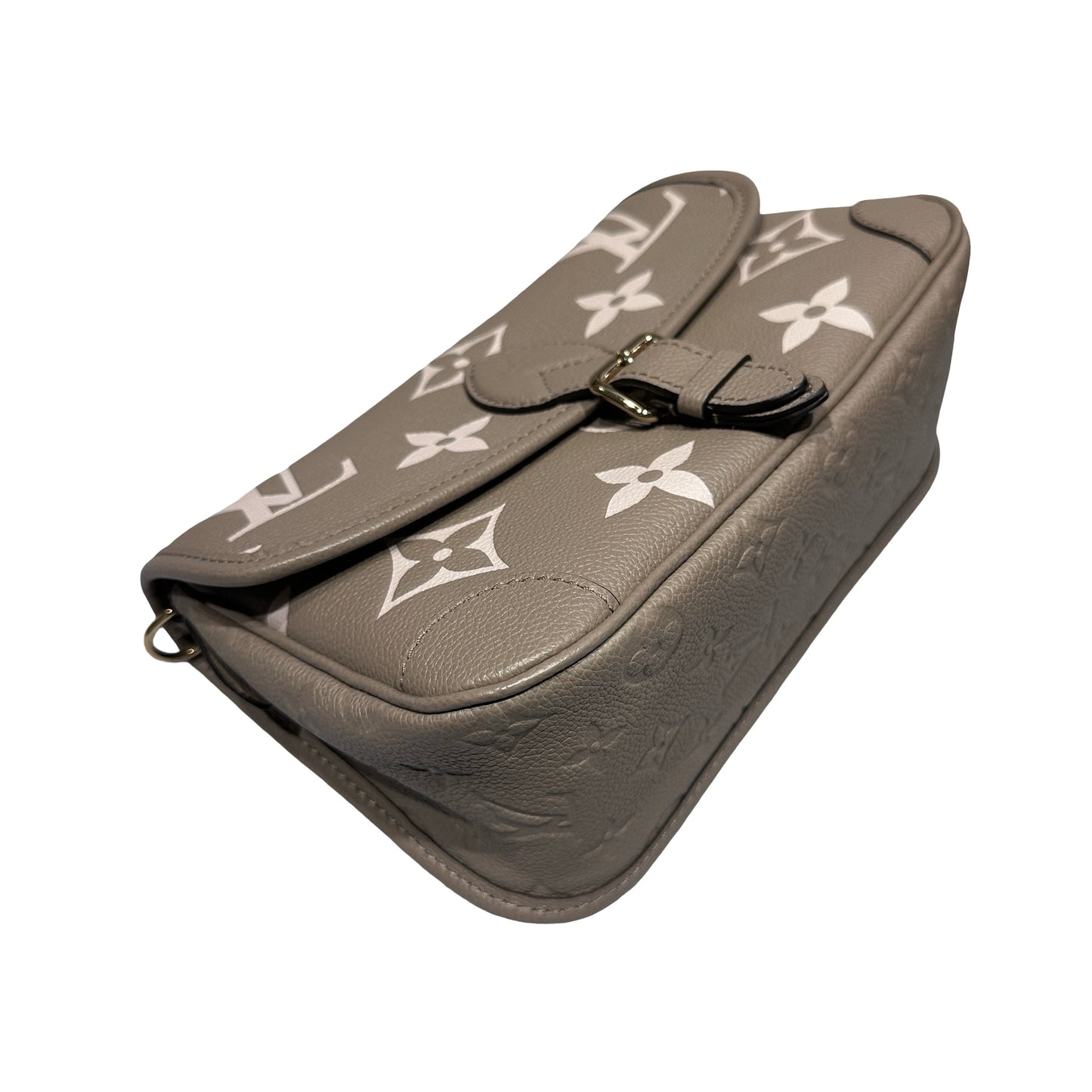 Used LOUIS VUITTON Diane Shoulder Bag Beige Grey GHW