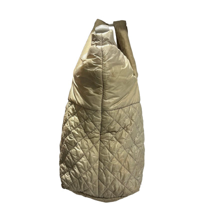 Used CHANEL Quilted Nylon Coco Cocoon Tote Bag Beige