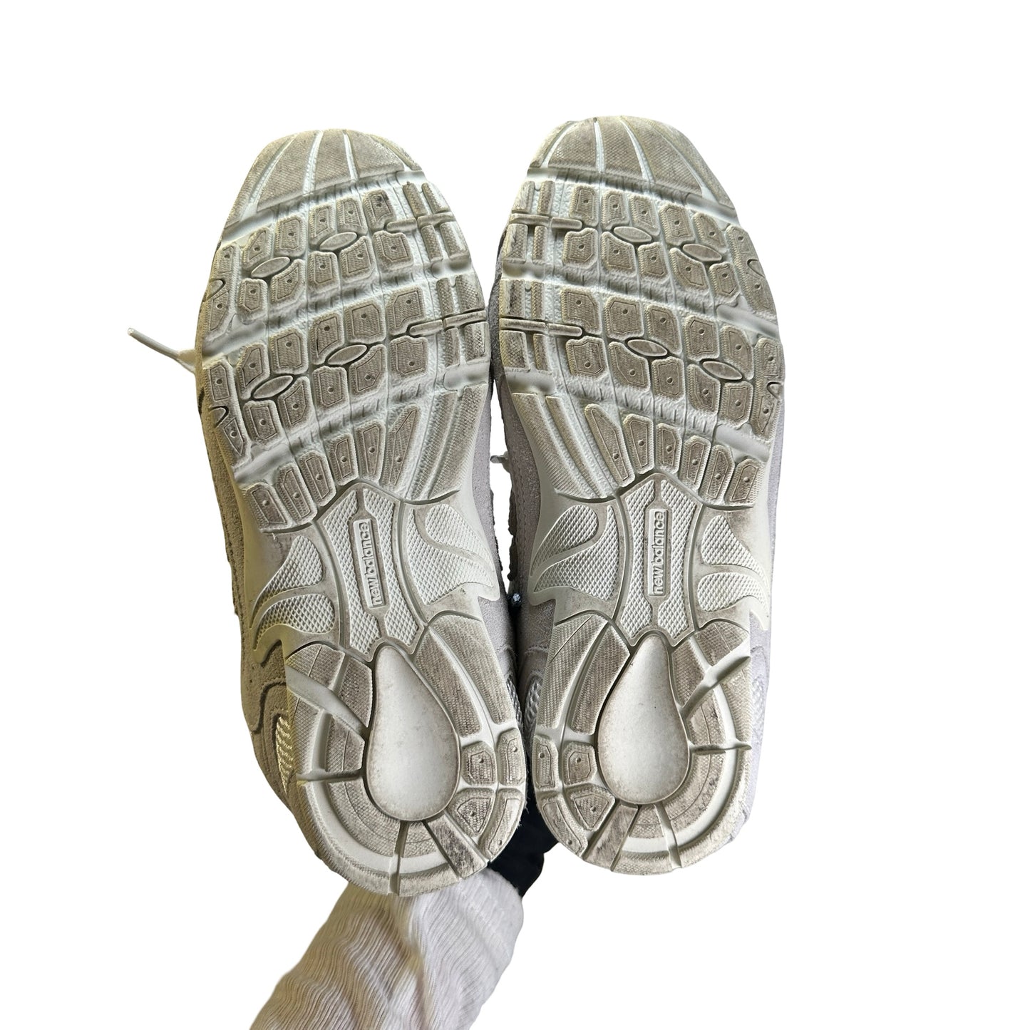 Used MIU MIU Suede Mesh New Balance 530 Sneakers White Grey