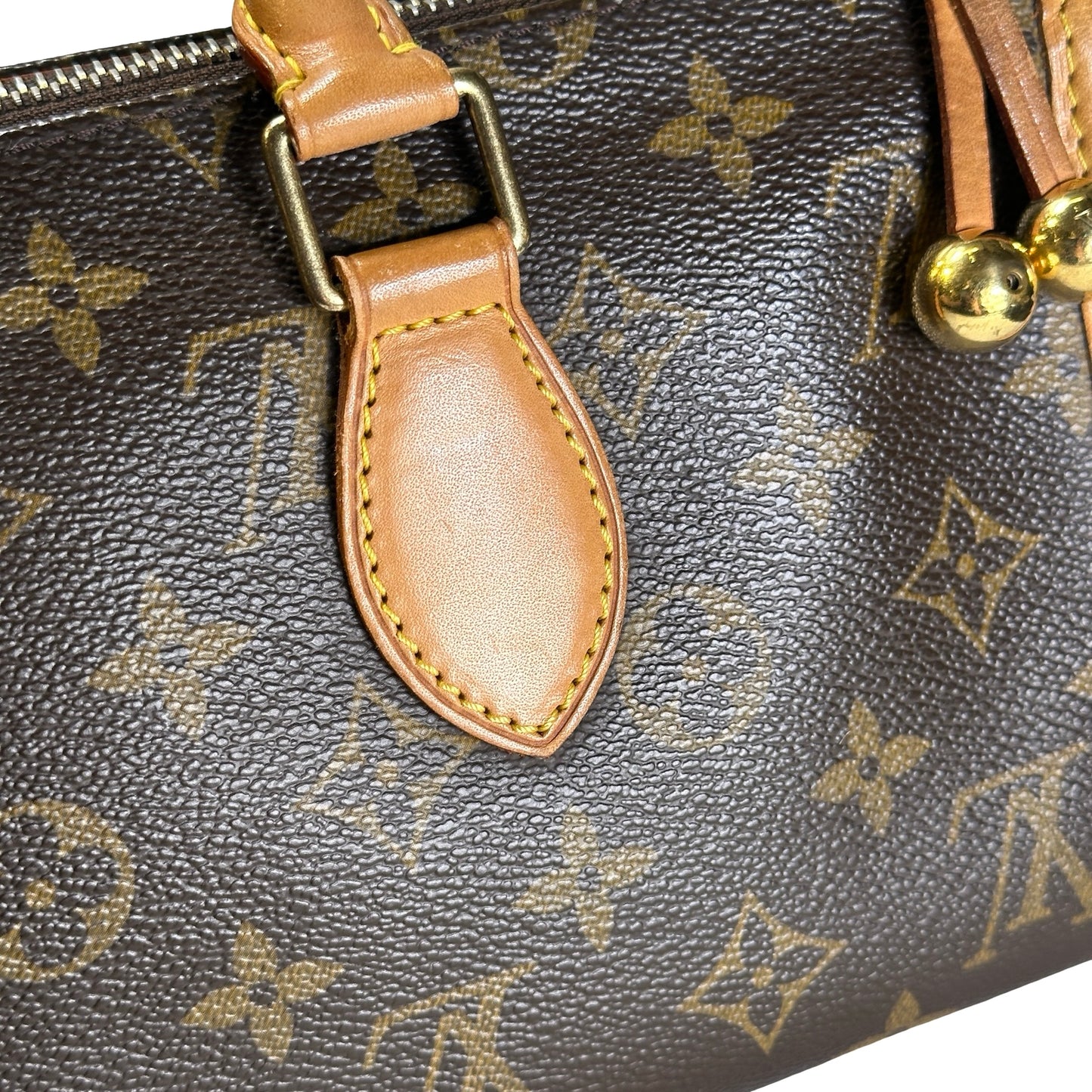 Used LOUIS VUITTON Monogram Canvas Popincourt Handbag Brown