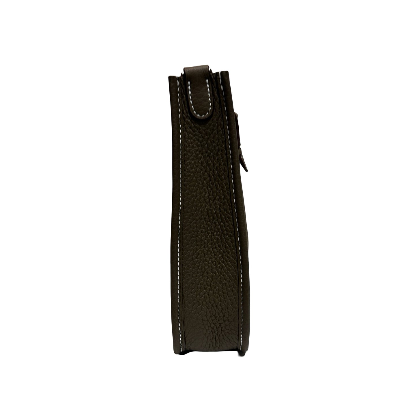 New HERMÈS MINI EVELYNE Cross Body Bag Etoupe PHW