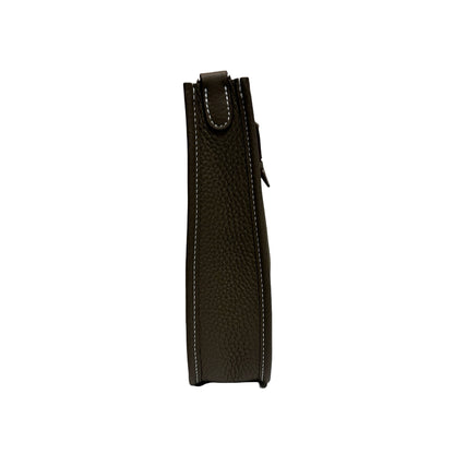 New HERMÈS MINI EVELYNE Cross Body Bag Etoupe PHW