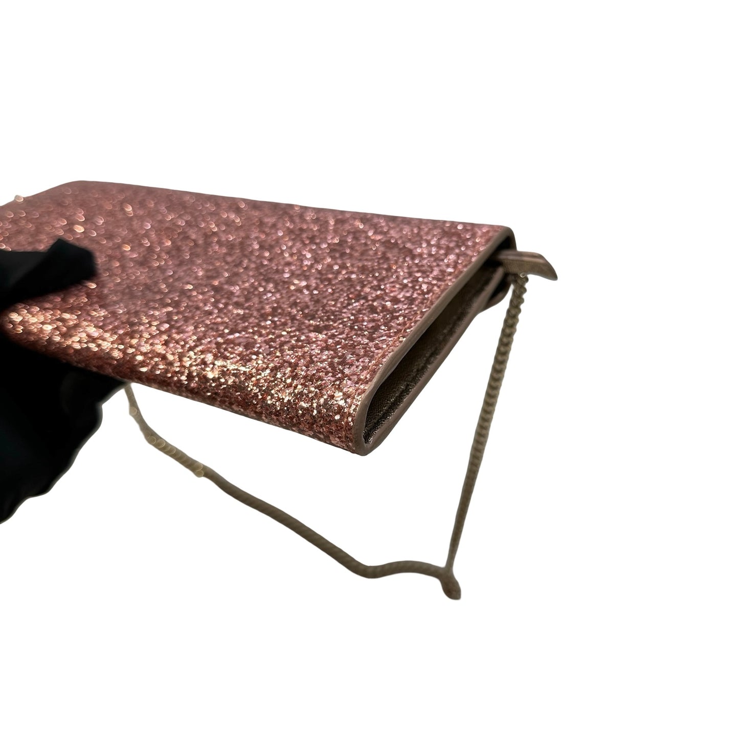Used JIMMY CHOO Glitter Glitter Bag Clutch Pink
