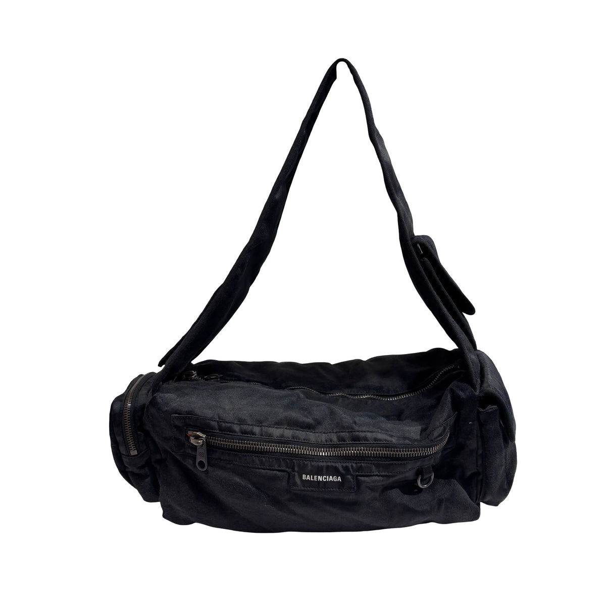 Used BALENCIAGA Solid Explorer Belt Bag Belt bag Black