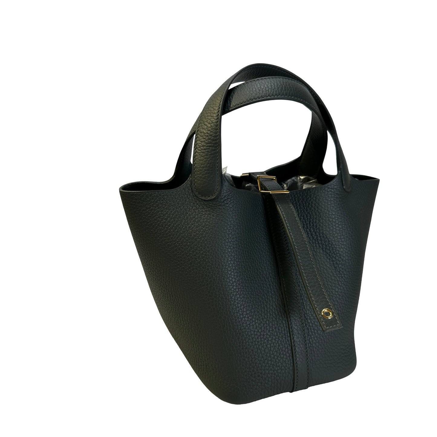 Used HERMES TC Picotin 18 Handbag Dark Green