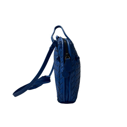 Used Bottega Veneta Shoulder Bag Blue PHW