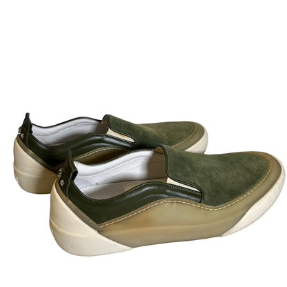 Used JIMMY CHOO Suede Leather Grove Sneakers Green