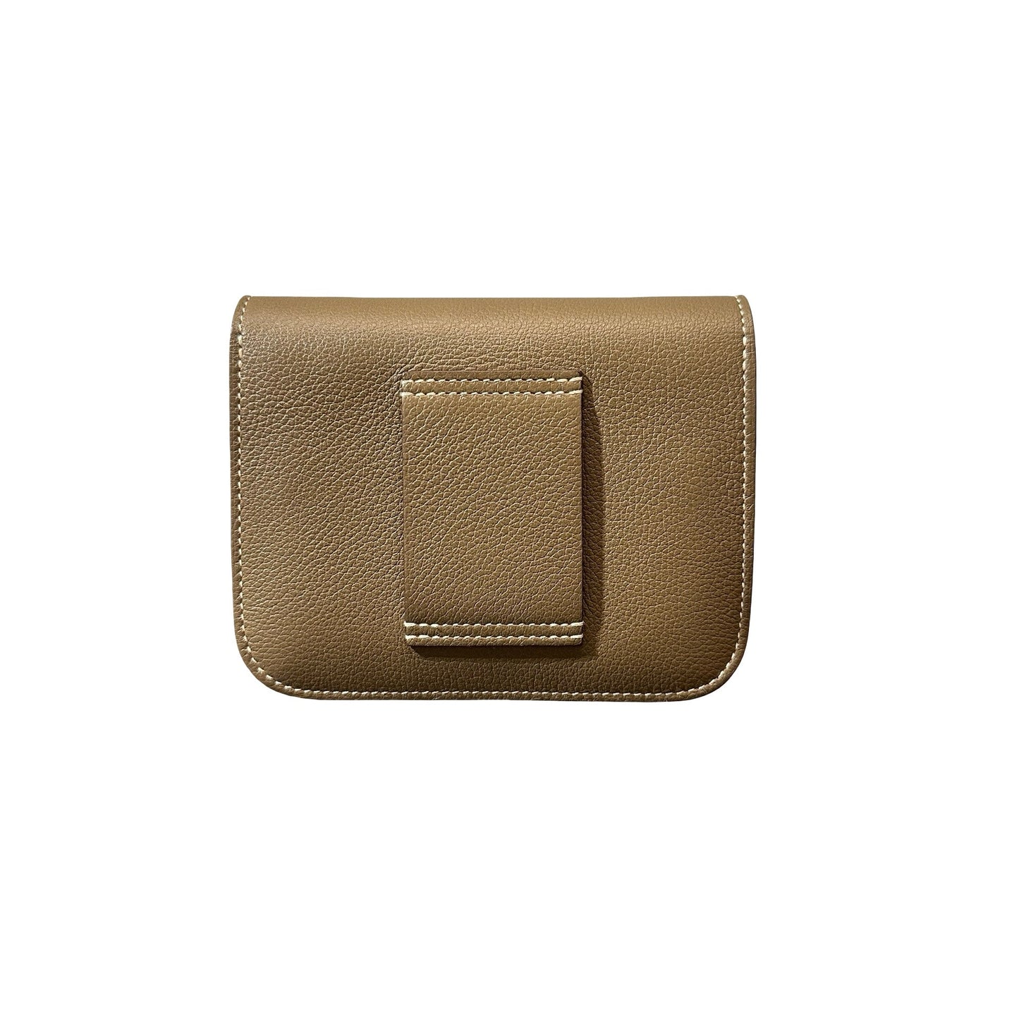 Used HERMÈS Constance Slim Wallet Etoupe GHW Wallet