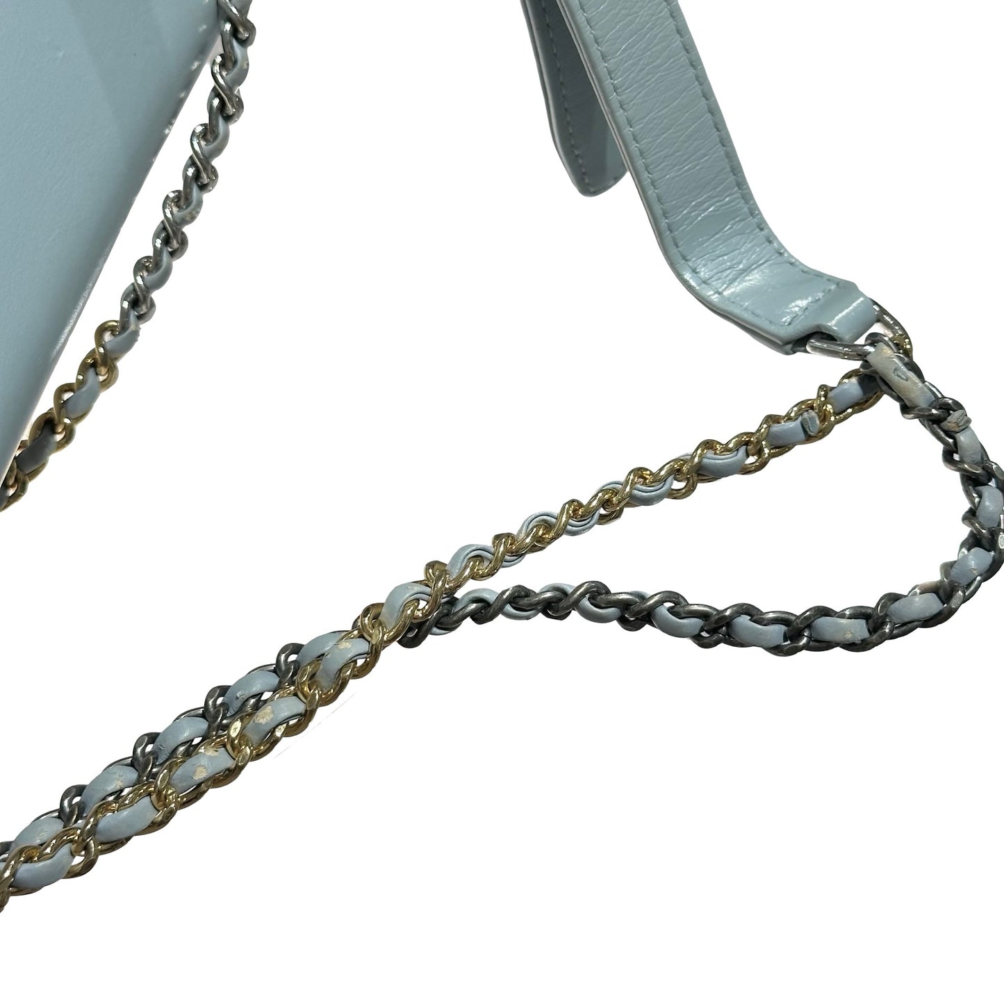 CHANEL GABRIELLE LIGHT BLUE LAMBSKIN  [3000604]