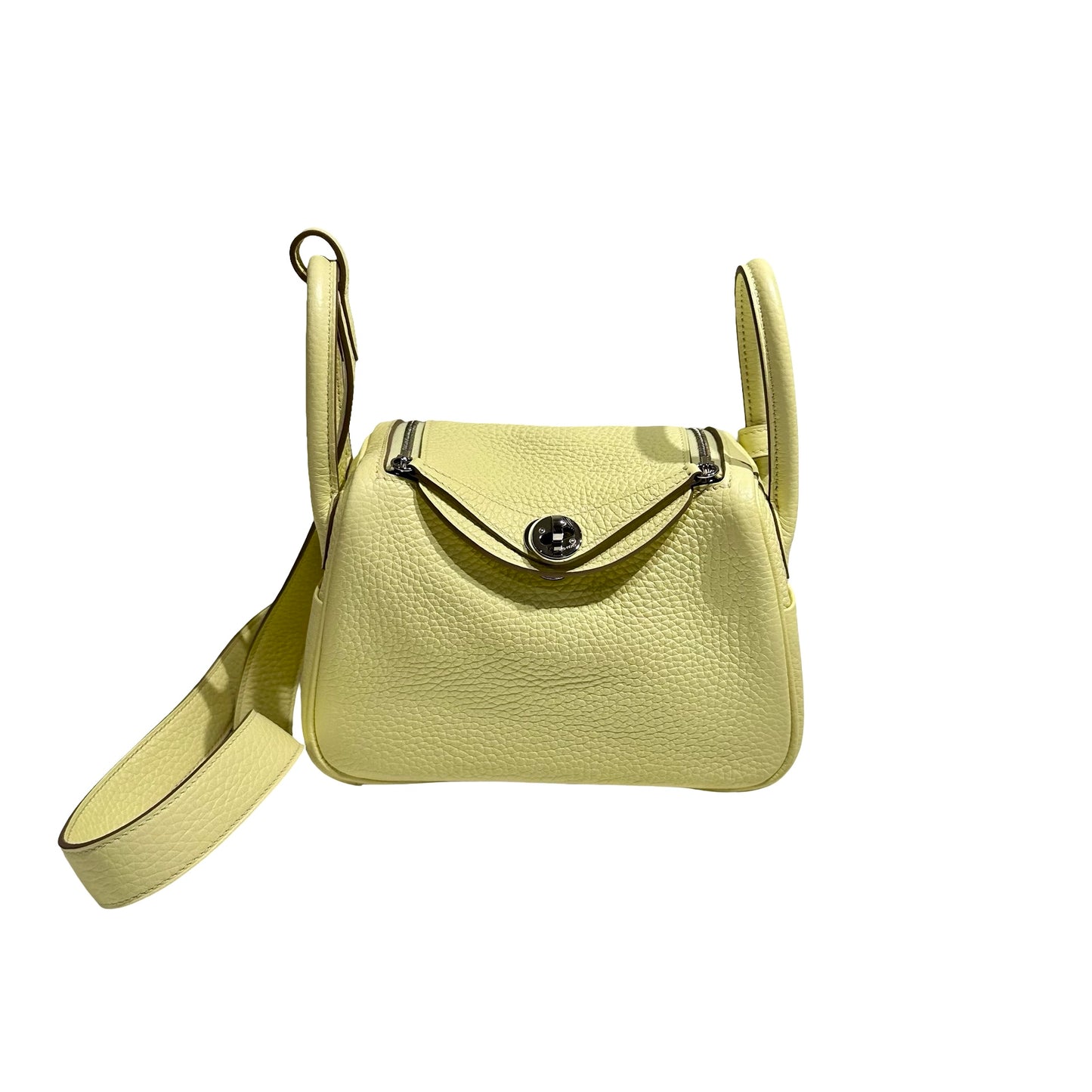 HERMES MINI LINDY I8 YELLOW PHW [3001150]