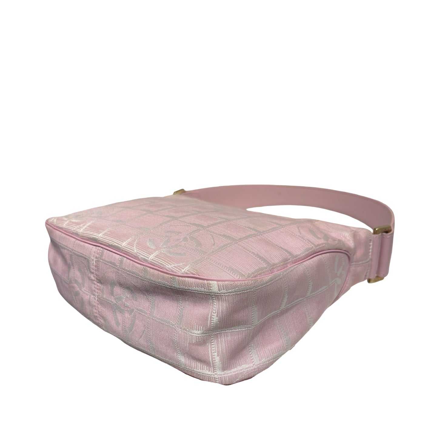 CHANEL PINK GHW TRAVEL LINE SHOULDER BAG [3000258]