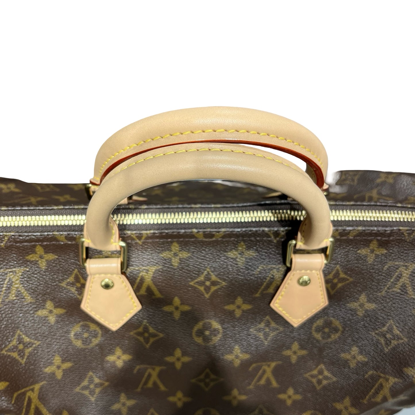 Used LOUIS VUITTON Monogram Canvas Speedy 35 Holdall Brown GHW