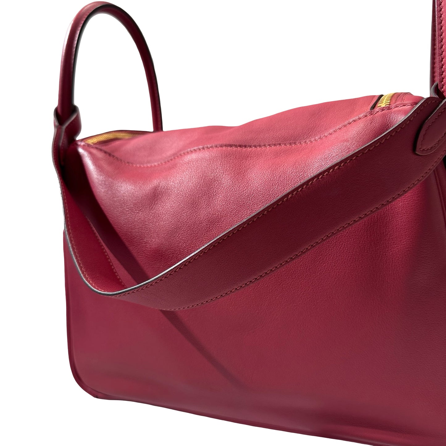 Used HERMÈS Lindy 30 Tote Bag Pink GHW