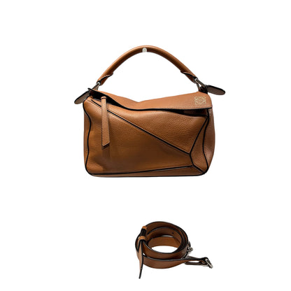 Used LOEWE Puzzle Cross Body Bag Brown PHW