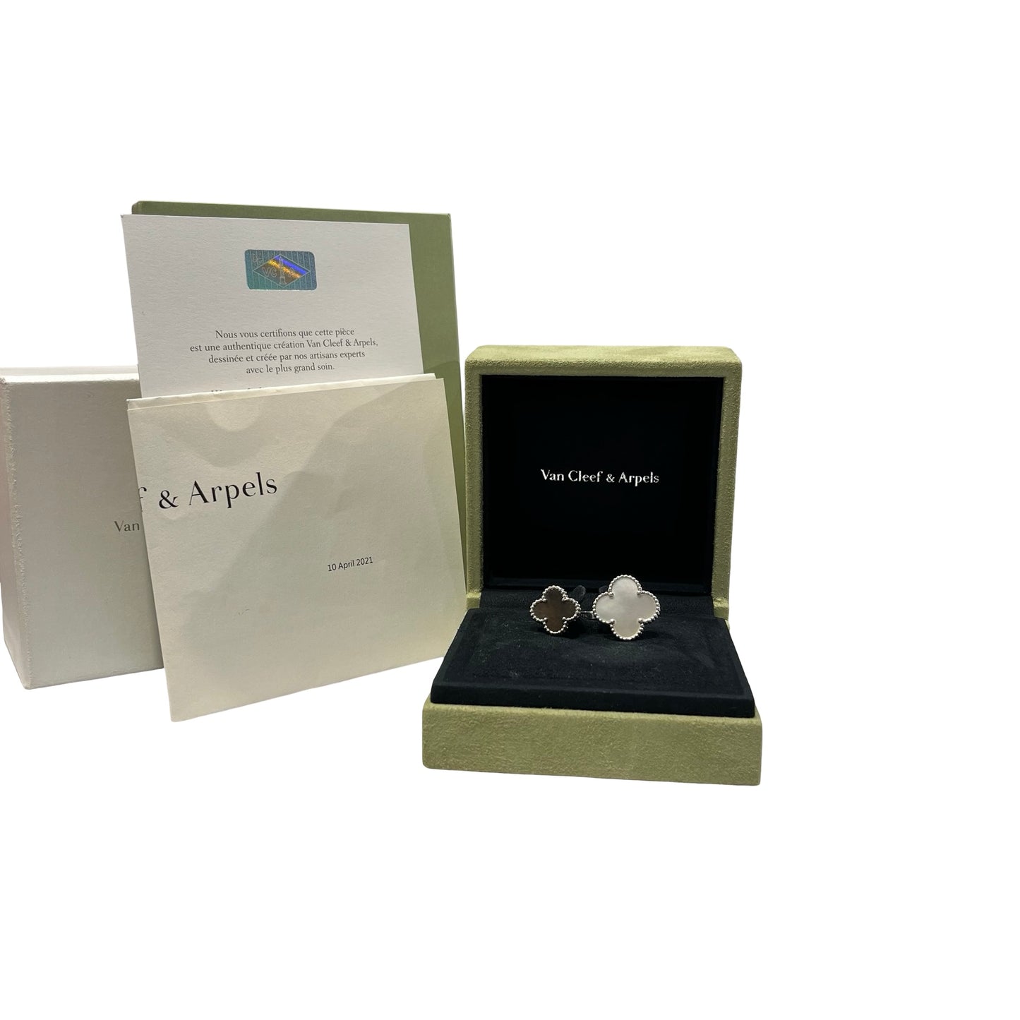 Used VAN CLEEF & ARPELS Ring Jewelry White Black