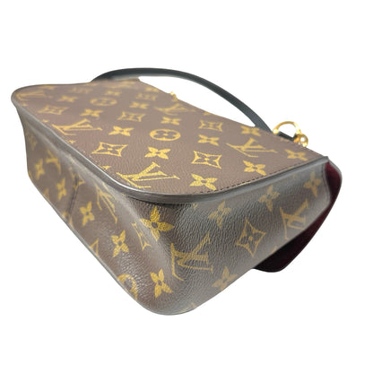 Used LOUIS VUITTON Monogram Canvas PASSY NM MNG Shoulder Bag Brown GHW