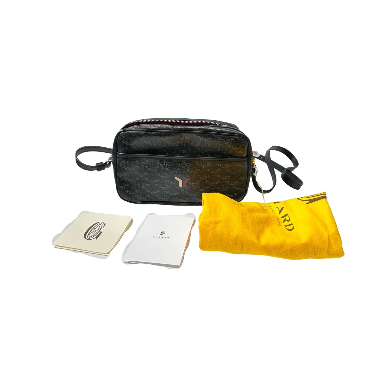 Used Goyard Canvas Coated Canvas Camera Camera Bag Black PHW