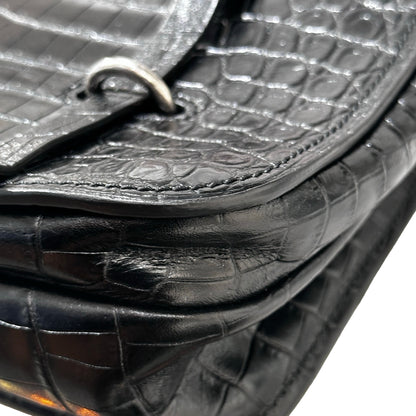 Used SAINT LAURENT Calfskin Leather Charlotte Messenger Two Way Shoulder Bag