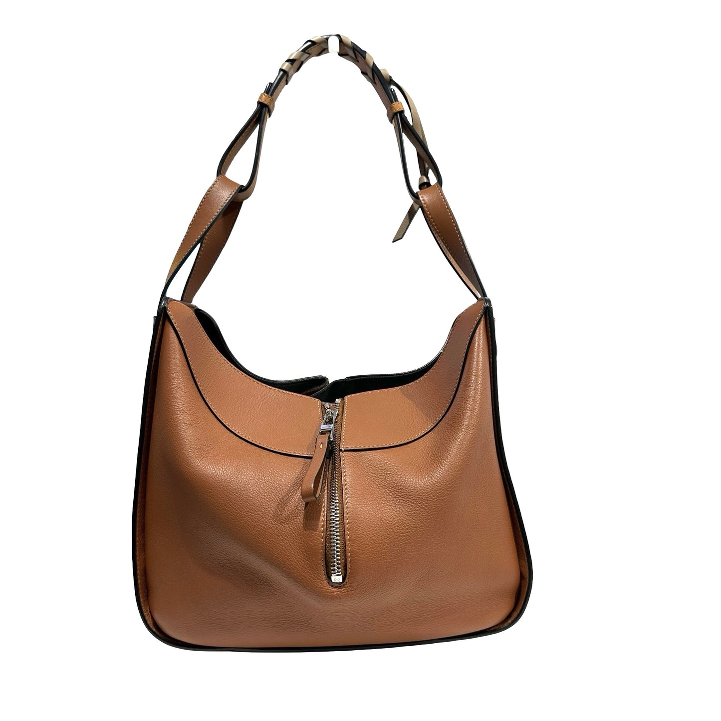 Used LOEWE Leather Hammock Shoulder Bag Tan
