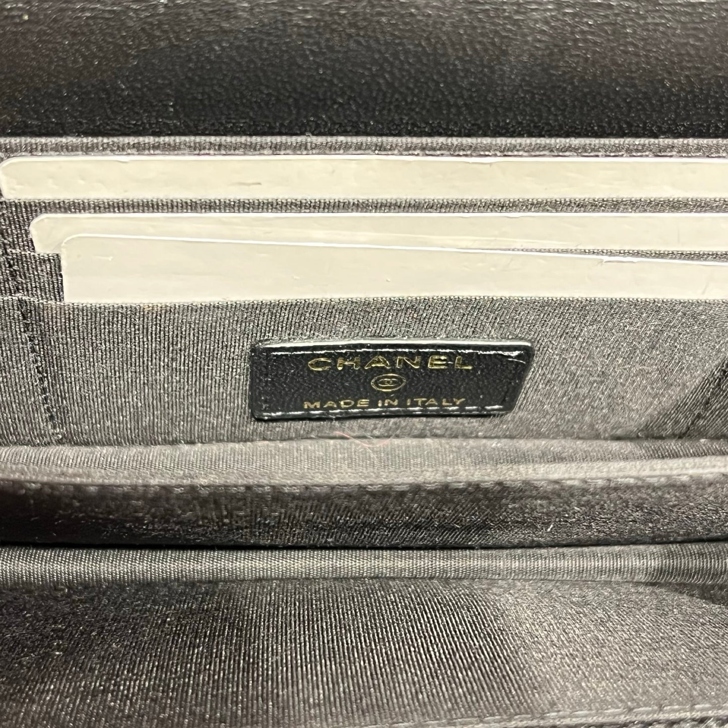Used CHANEL Camellia WOC Wallet on Chain Black GHW