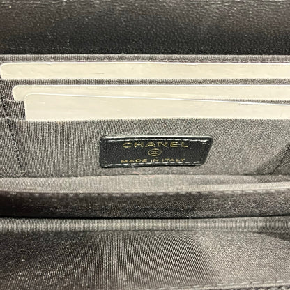 Used CHANEL Camellia WOC Wallet on Chain Black GHW
