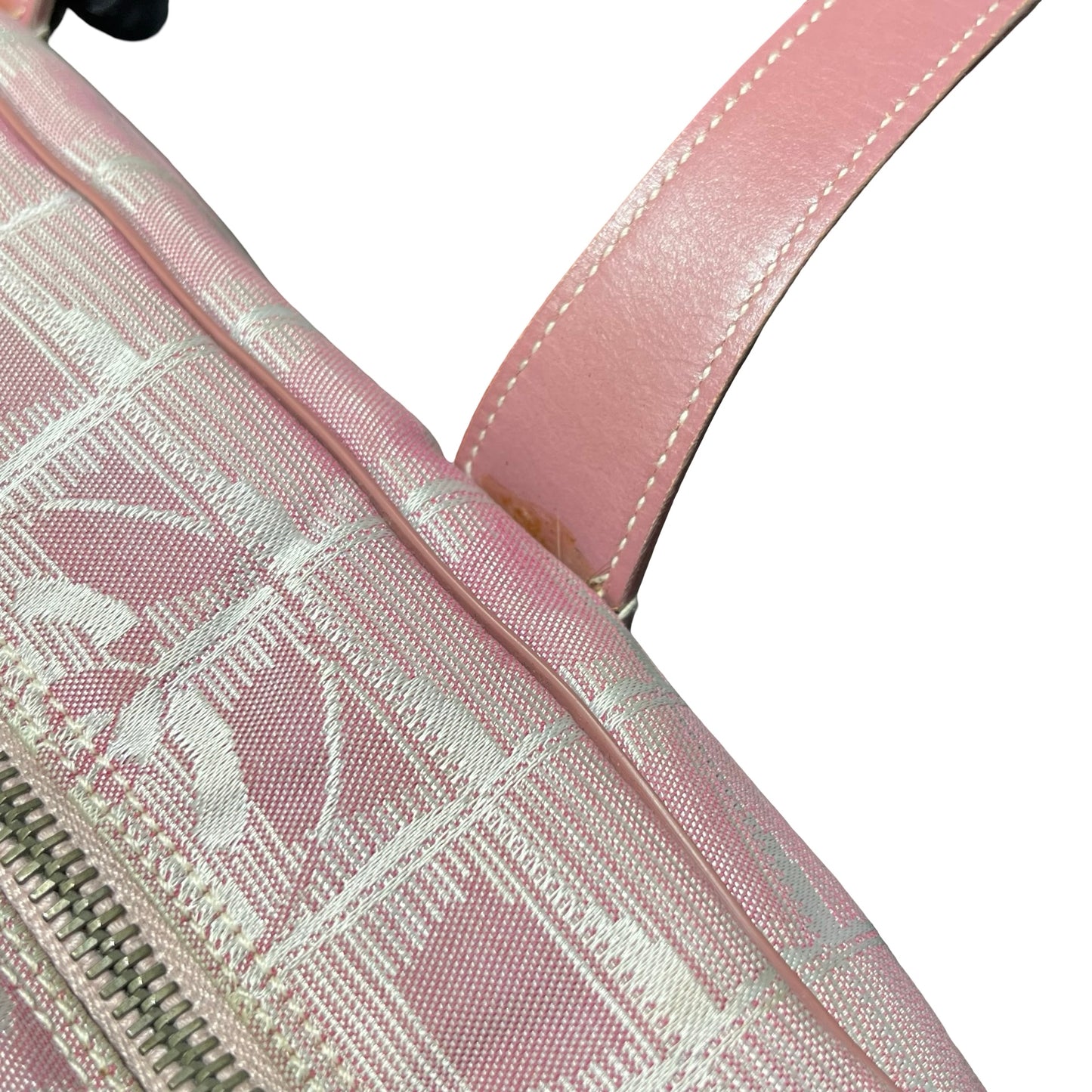 Used Chanel Nylon Handbag Pink