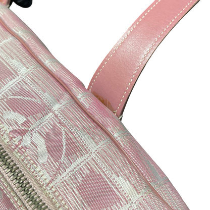 Used Chanel Nylon Handbag Pink