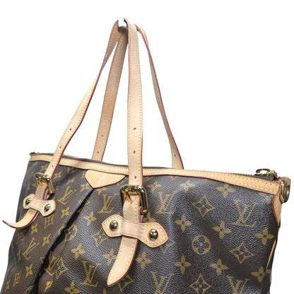 Used LOUIS VUITTON Monogram Palermo GM Shopper Bag Brown GHW