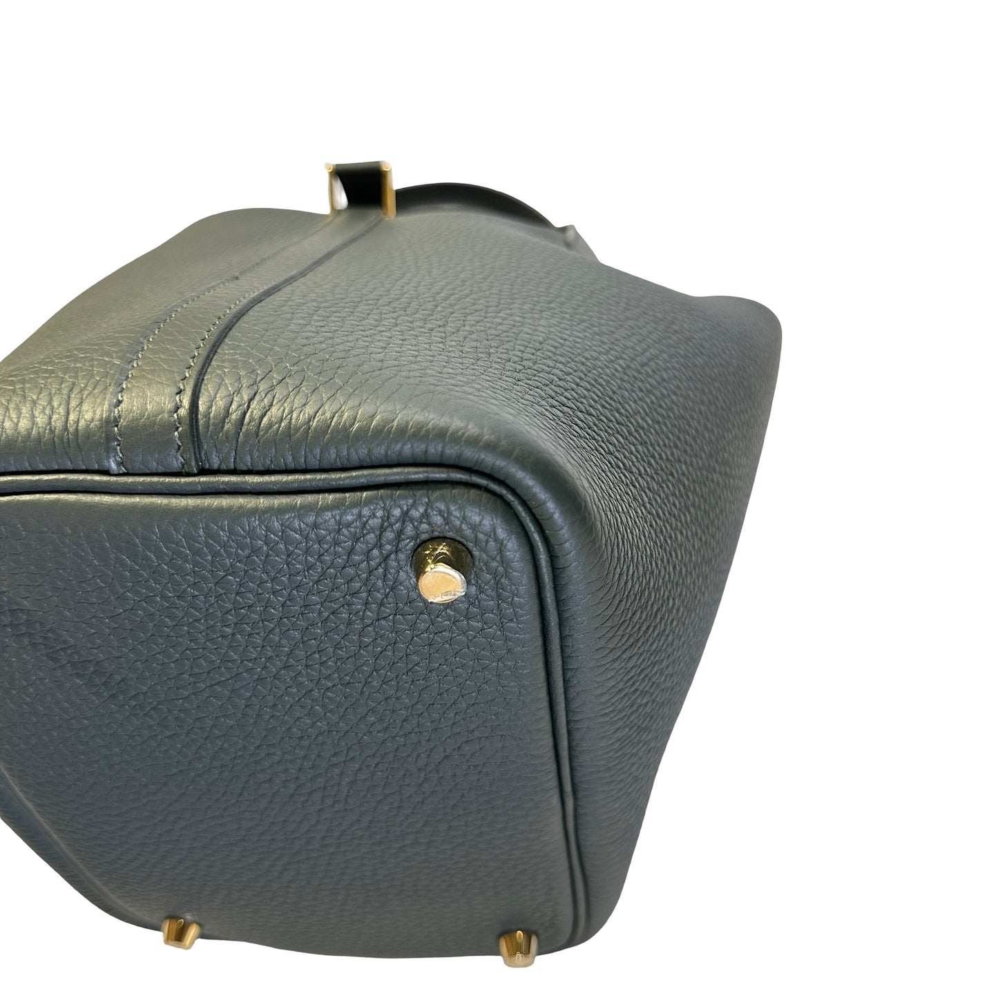 Used HERMES TC Picotin 18 Handbag Dark Green