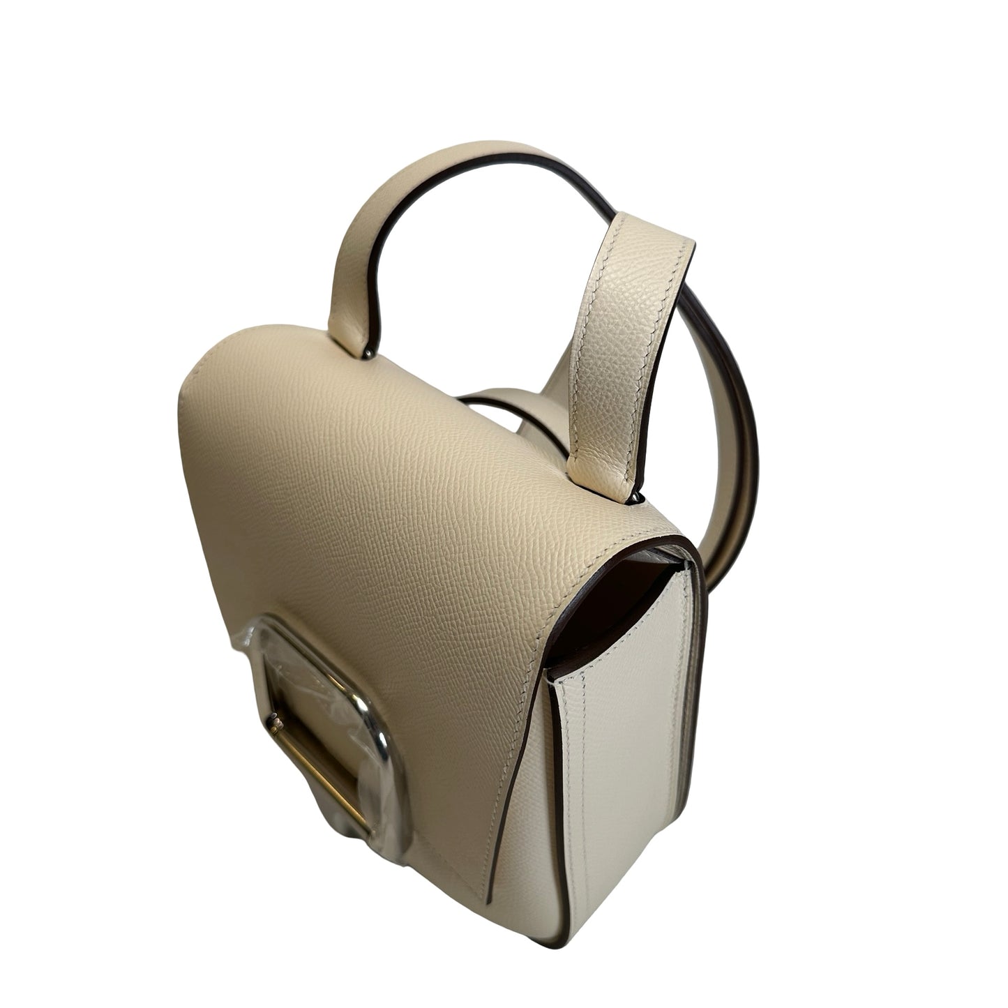 Brand New HERMÈS Epsom Calfskin Della Cavalleria Mini Crossbody Bag Nata