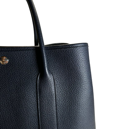 Used HERMES Negonda Garden Party 36 Tote Bag Navy PHW
