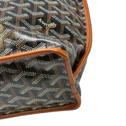 Used GOYARD Goyardine Hobo Tote Bag Black Brown