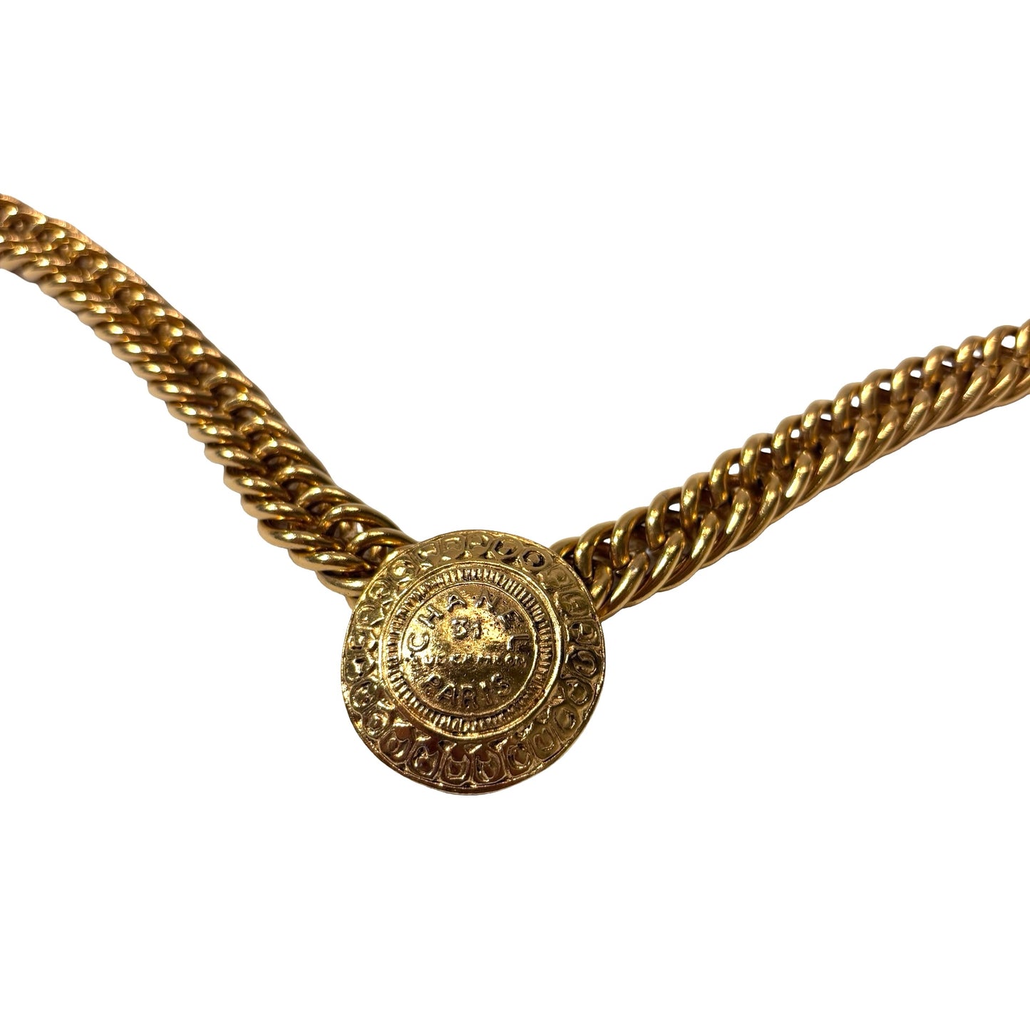 Used CHANEL 31 RUE CAMBON VINTAGE CHOKER Accessories Gold