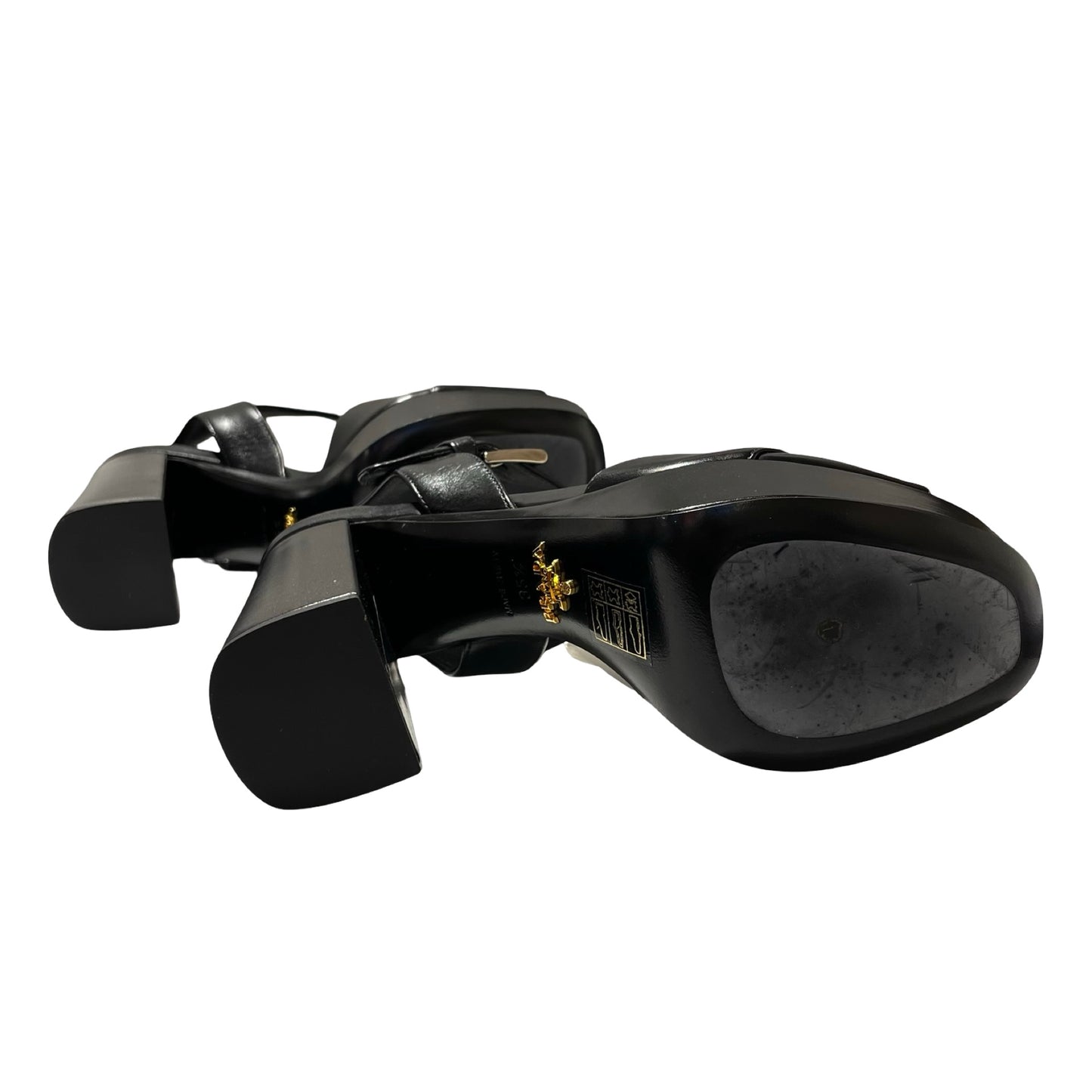Used PRADA High Heels Shoes Black PHW