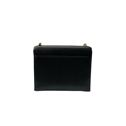 Used HERMÈS Chevre Goatskin MINI VERROU Shoulder Bag Black GHW
