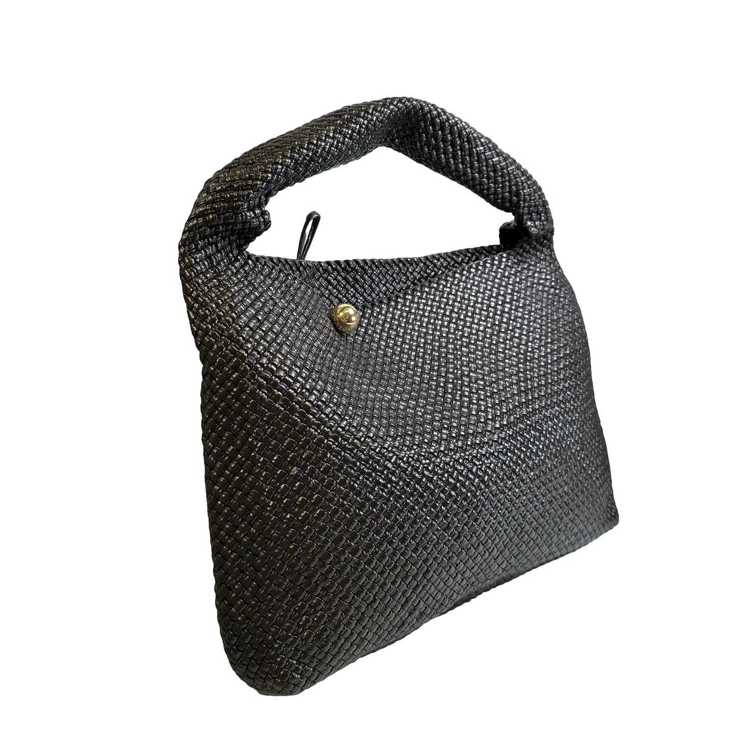 Used BOTTEGA VENETA Intrecciato Woven Tote Handbag Brown